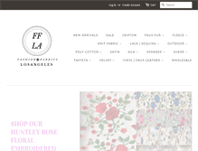 Tablet Screenshot of fashionfabricla.com